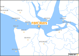 map of Forcados