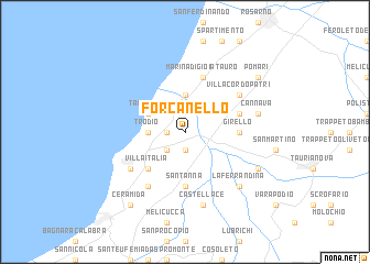 map of Forcanello