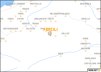 map of Forcili