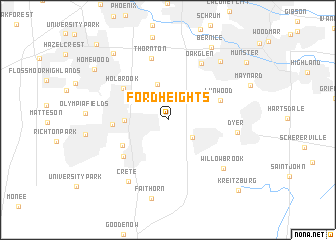 map of Ford Heights