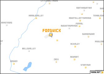 map of Fordwick