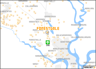 map of Forestdale