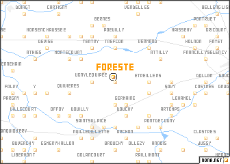 map of Foreste