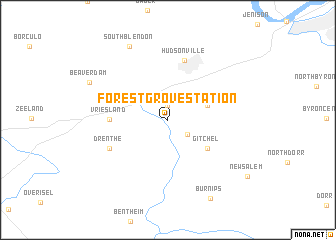 map of Forest Grove Station