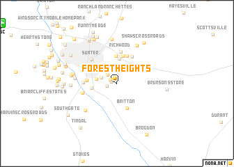map of Forest Heights
