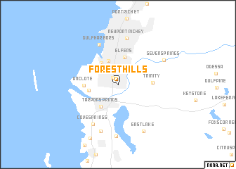 map of Forest Hills