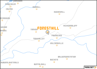 map of Foresthill