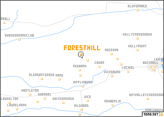 map of Forest Hill