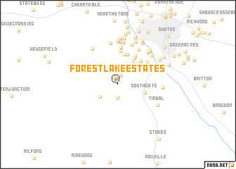 map of Forest Lake Estates