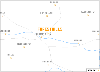 map of Forest Mills