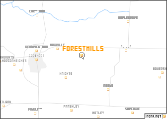 map of Forest Mills