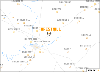 map of Forest Mill