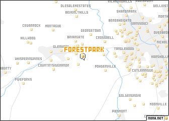 map of Forest Park