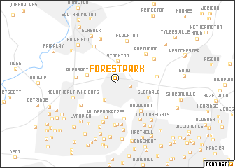 map of Forest Park