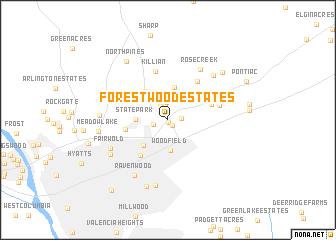 map of Forestwood Estates