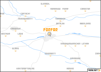 map of Forfar