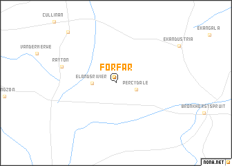 map of Forfar