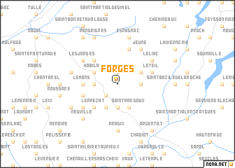 map of Forgès