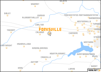 map of Forksville