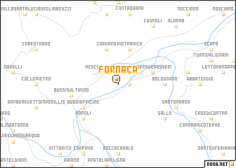 map of Fornaca