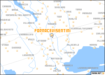 map of Fornace Visentini