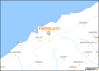 map of Fornalutx