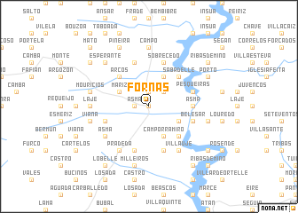 map of Fornas