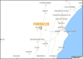 map of Fornazzo