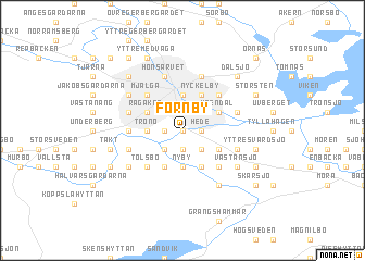 map of Fornby