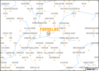 map of Fornelas