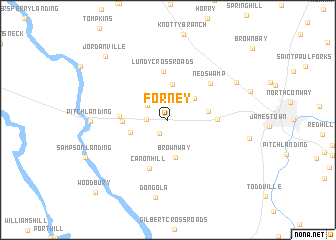 map of Forney