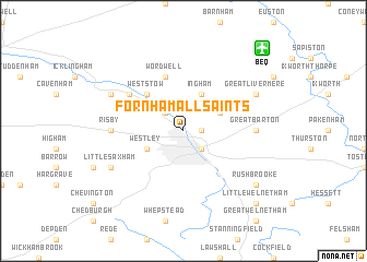 map of Fornham All Saints