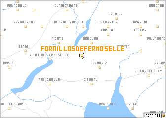 map of Fornillos de Fermoselle