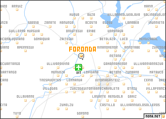 map of Foronda