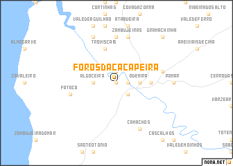 map of Foros da Caçapeira