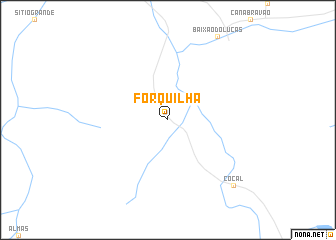 map of Forquilha