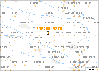 map of Forrópuszta