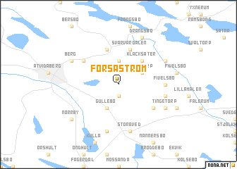 map of Forsaström