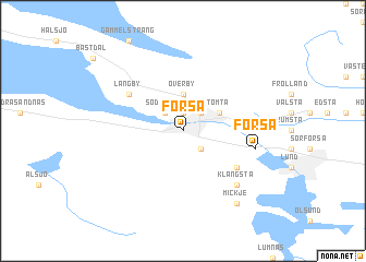 map of Forså