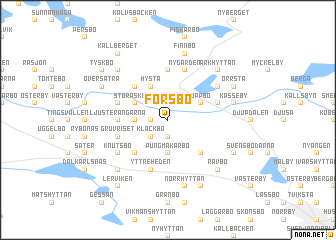 map of Forsbo