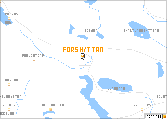 map of Forshyttan