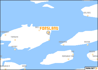 map of Forsland