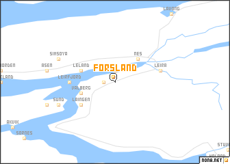 map of Forsland