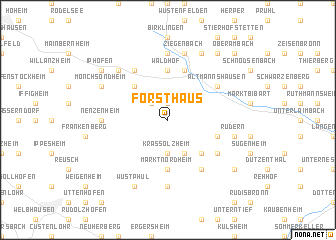 map of Forsthaus