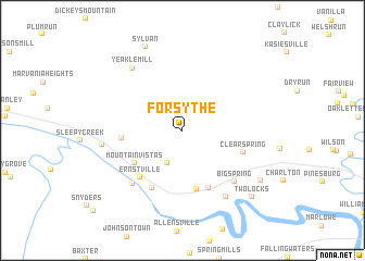 map of Forsythe