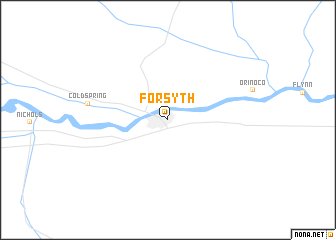 map of Forsyth