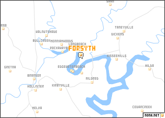 map of Forsyth