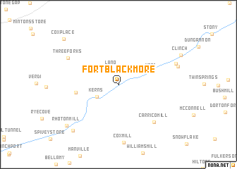 map of Fort Blackmore