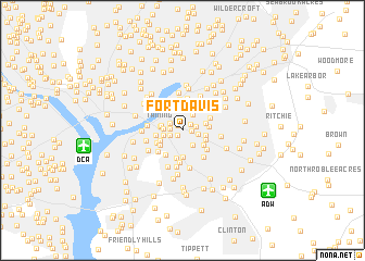 map of Fort Davis