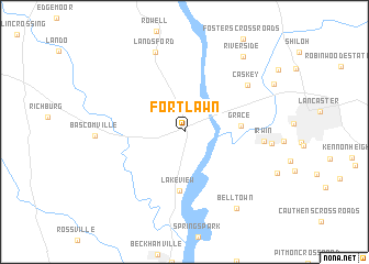 map of Fort Lawn
